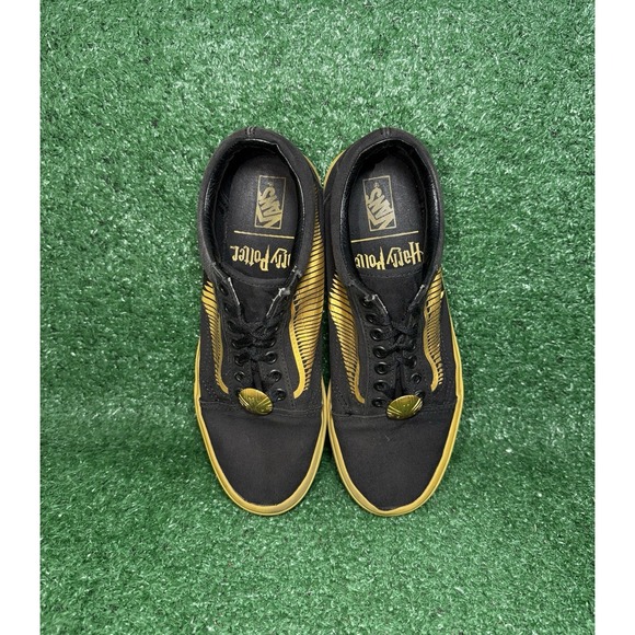 Vans x Harry Potter Golden Stitch‎ Skate Sneakers Men's Size 7.5 Women's Size 9 - Picture 7 of 10